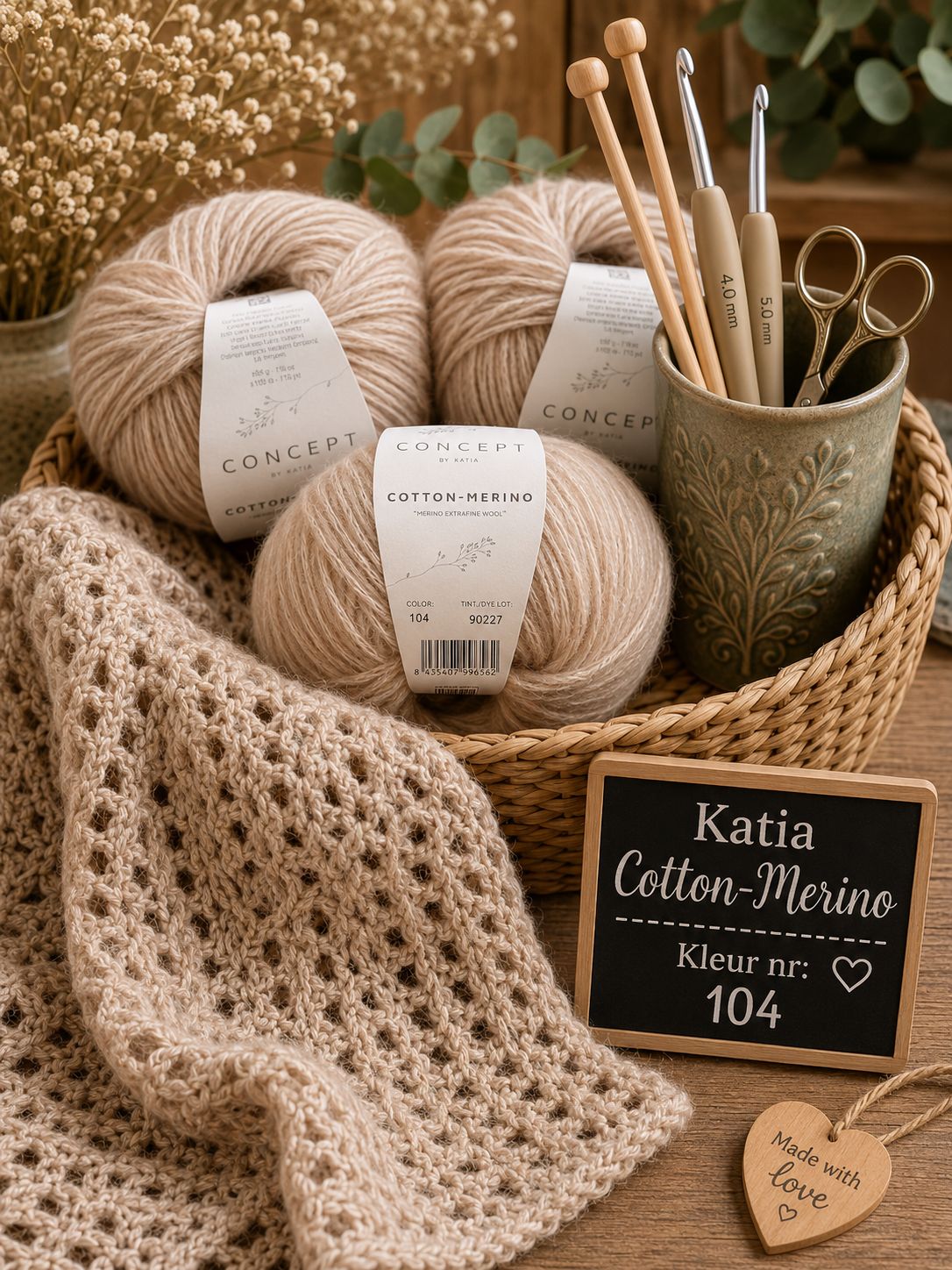 Katia Cotton-Merino Luxe zachtheid voor breien en haken.