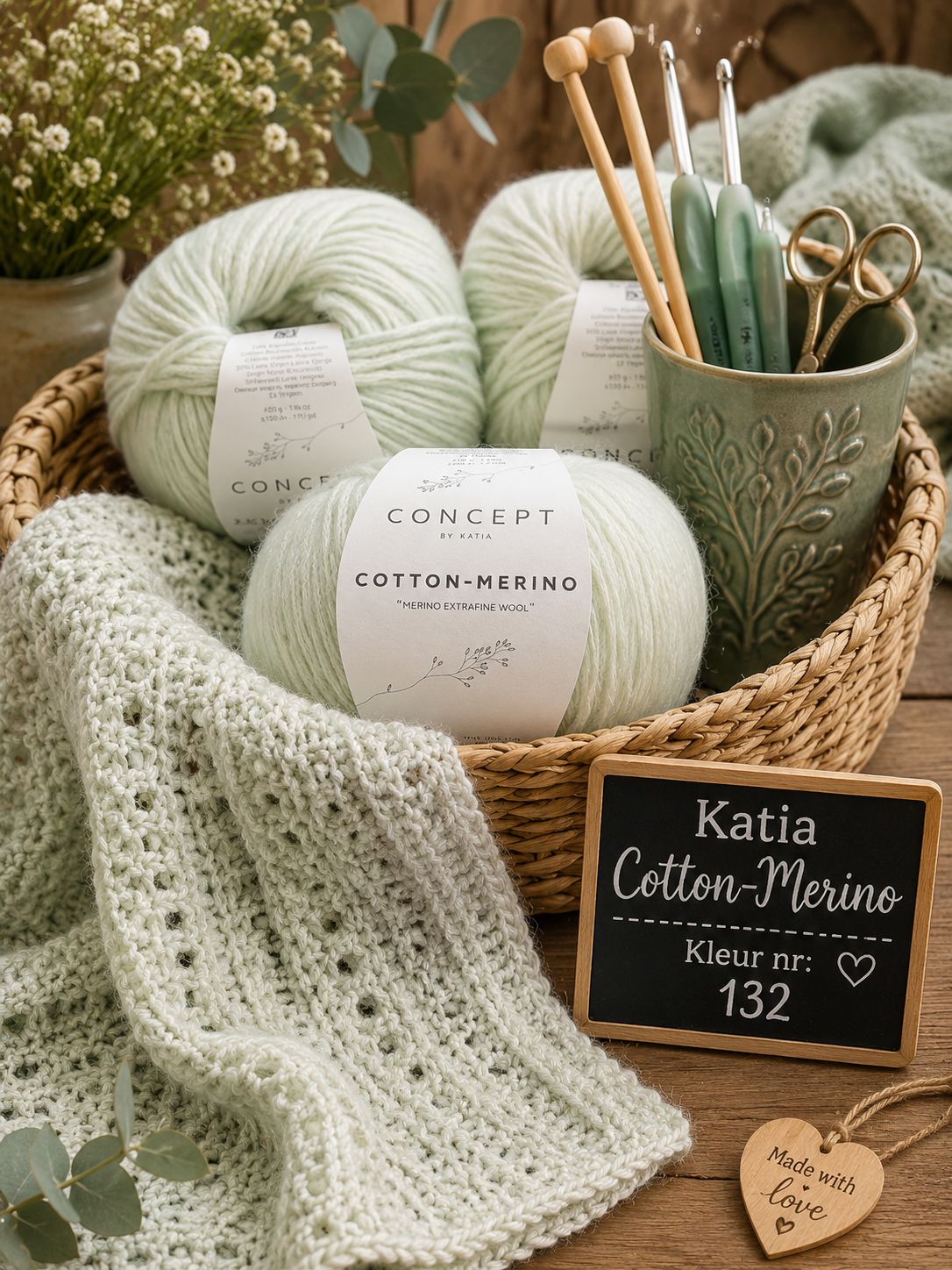 Katia Cotton-Merino Luxe zachtheid voor breien en haken.